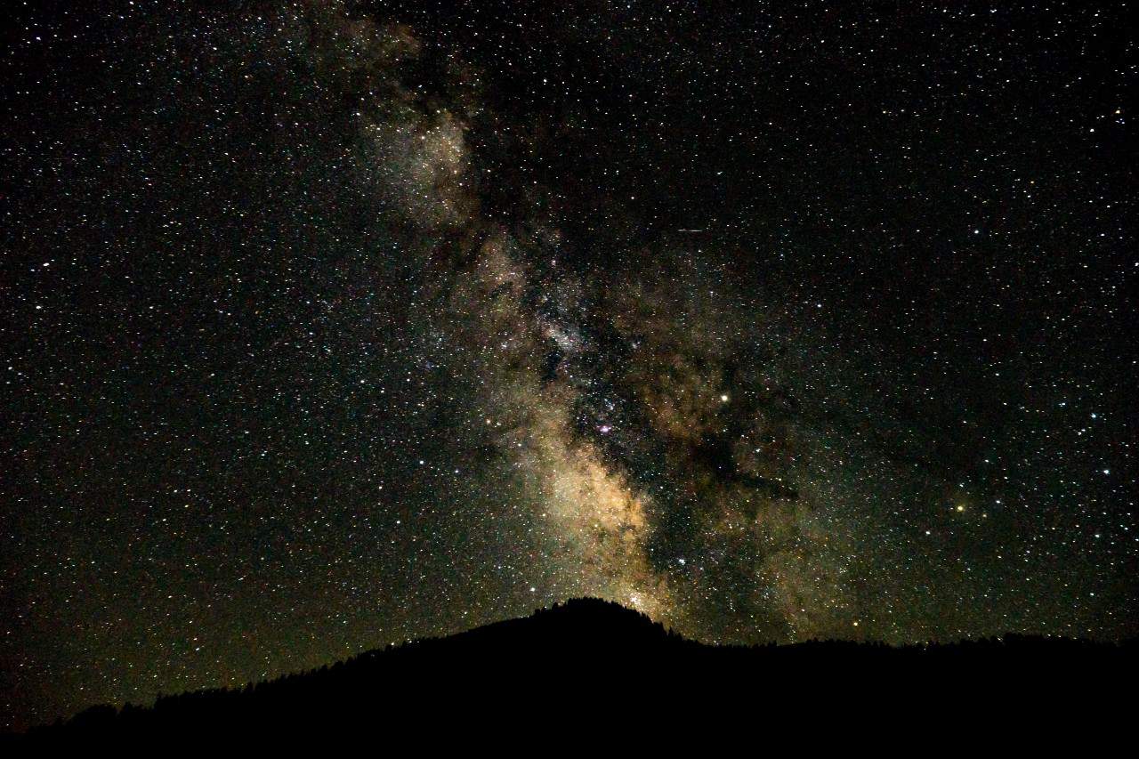 An image of the Milkyway at night.