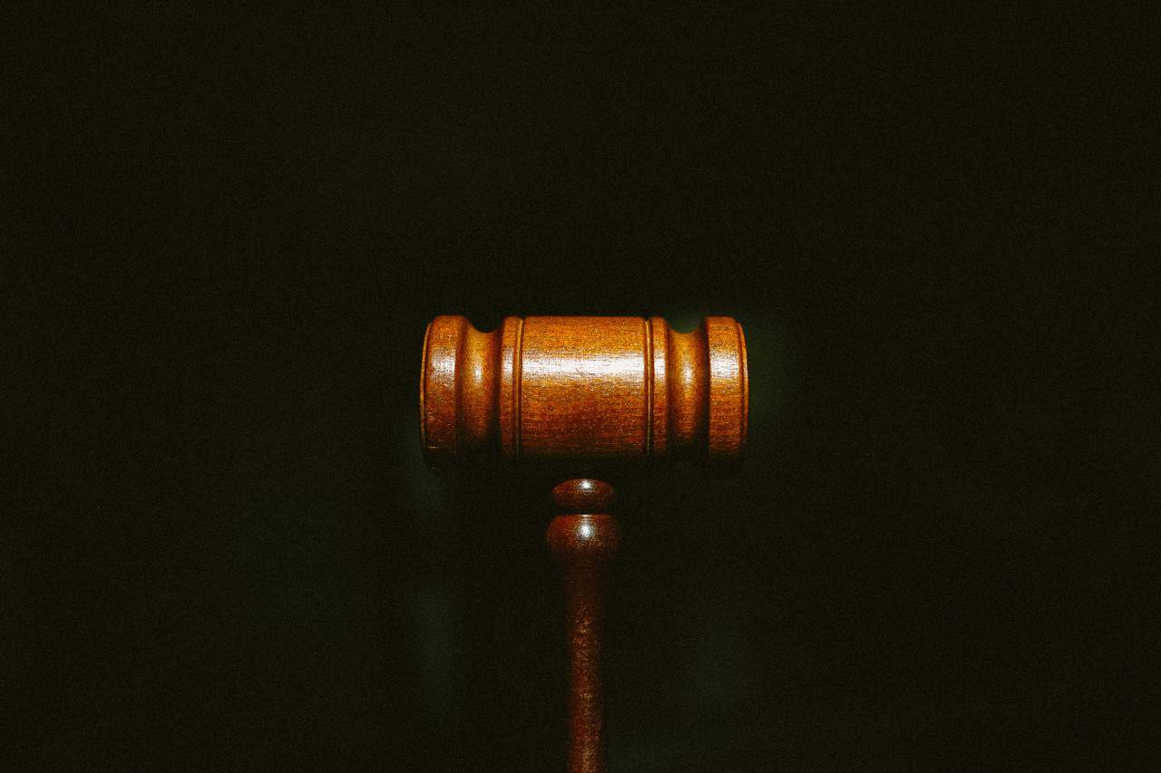 A wooden judges gavel.