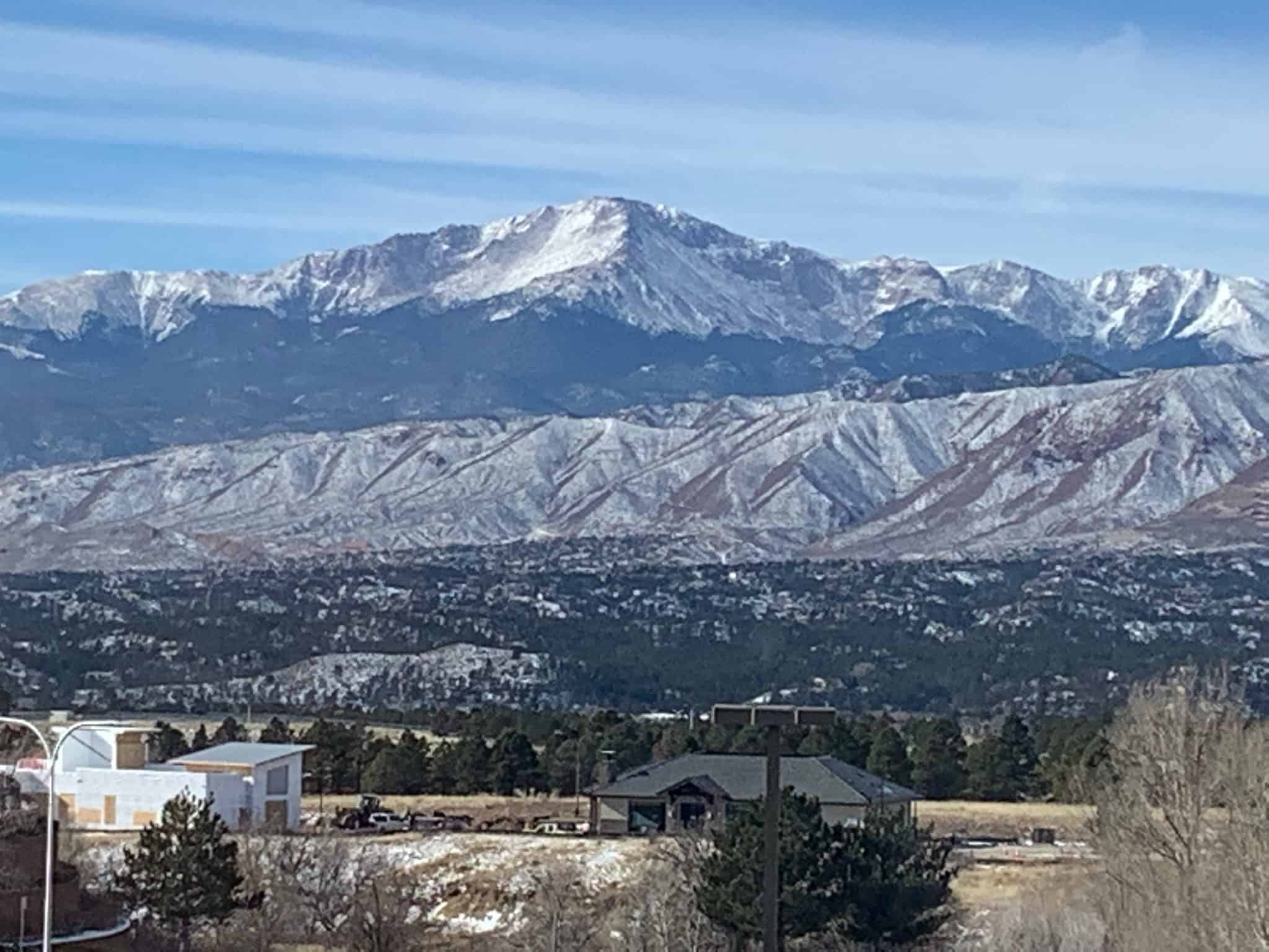 View of mountains in Colorado