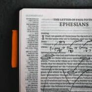 Bible with pen markings on it by Benjamin Finley on Unsplash